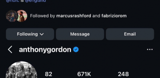 LICZBA OBSERWUJĄCYCH na koncie Anthony'ego Gordona PRZED vs. PO transferze do Barcy O.o